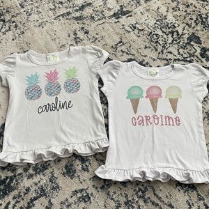“Caroline” shirts, 4T